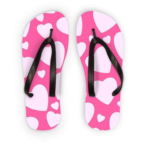 Hearts Flip Flops