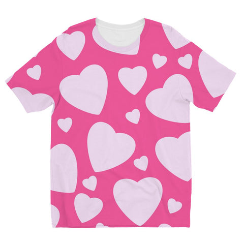 Hearts Kids' Sublimation T-Shirt